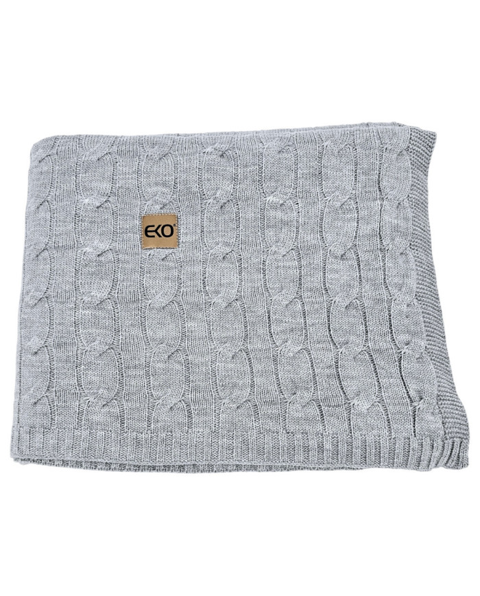 Cashmere knitted blanket 200x220 cm - VERONA200 POPIEL