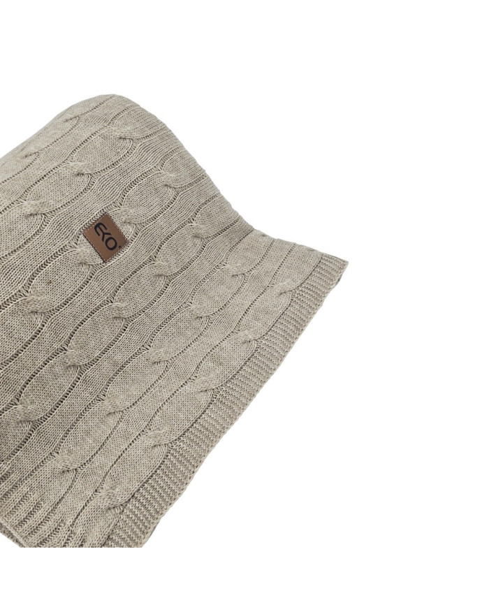 Cashmere knitted blanket 200x220 cm - VERONA200 LATTE