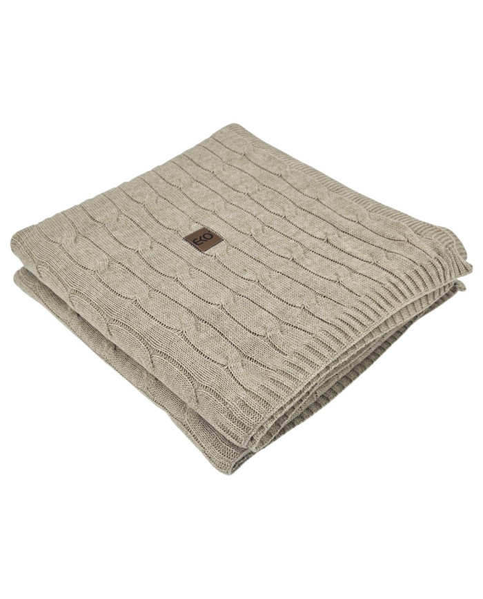 Cashmere knitted blanket 200x220 cm - VERONA200 LATTE
