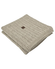 Cashmere knitted blanket 200x220 cm - VERONA200 LATTE