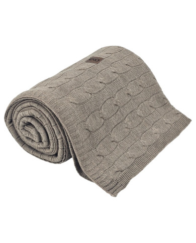 Cashmere knitted blanket 200x220 cm - VERONA200 TAUPE