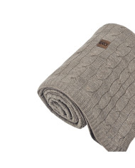 Cashmere knitted blanket 200x220 cm - VERONA200 TAUPE