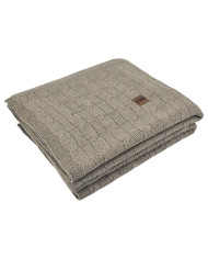 Cashmere knitted blanket 200x220 cm - VERONA200 TAUPE