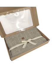 Cashmere knitted blanket 200x220 cm - VERONA200 TAUPE