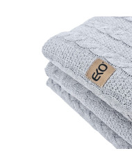 Cotton knitted blanket 200x220 cm - VENEZIA200 POPIEL