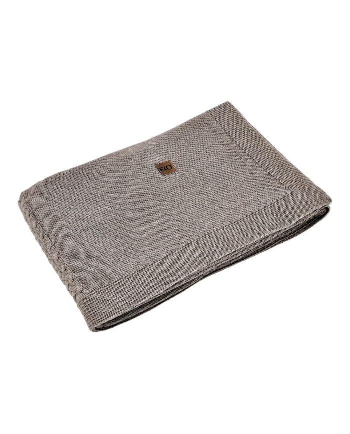 MERINO wool knitted blanket 200x20 cm - FLORENCE200 TAUPE
