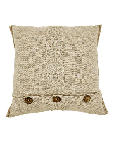 Komplet koc i poduszka z wełny Merino- SET FLORENCE SAND