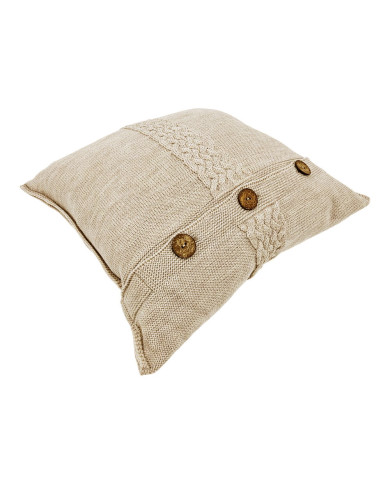 Komplet koc i poduszka z wełny Merino- SET FLORENCE SAND
