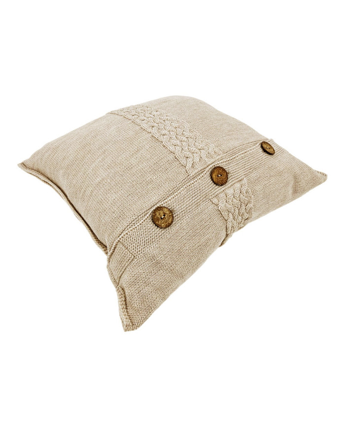 Komplet koc i poduszka z wełny Merino- SET FLORENCE SAND