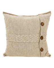 Poszewka dzianinowa na poduszkę z wełny Merino 45x45 cm – FLORENCE  SAND