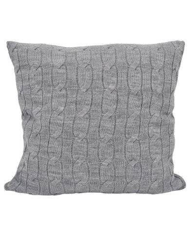 Poszewka dzianinowa na poduszkę 45x45 cm – VERONA POPIEL