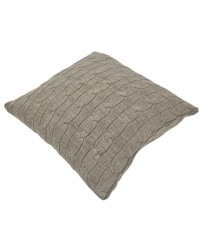 Poszewka dzianinowa na poduszkę 45x45 cm – VERONA TAUPE