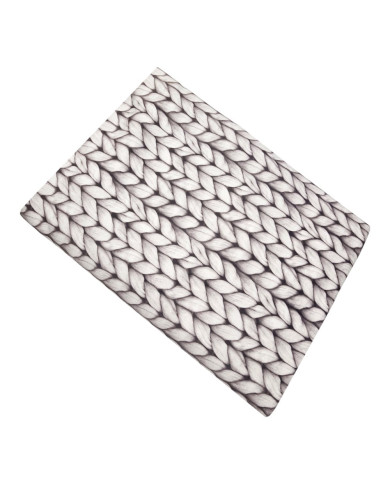 Narzuta drukowana 160x200 cm KNITT BEIGE