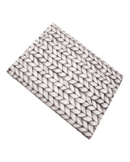 Narzuta drukowana 160x200 cm KNITT BEIGE