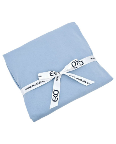 Jersey sheet with elastic band 160x200x30 cm BLUE