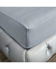 Prześcieradło Jersey z gumką 160x200x30 cm SZARY