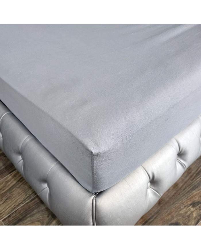 Prześcieradło Jersey z gumką 160x200x30 cm SZARY