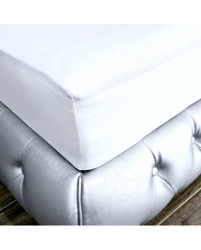 Prześcieradło Jersey z gumką 160x200x30 cm BIAŁY