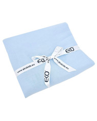 Prześcieradło Muślinowe z gumką 120x200x30 cm BŁĘKIT