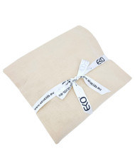 Muslin sheet with elastic band 120x200x30 cm LATTE