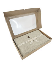 Koc dzianinowy 150x200 cm – MILANO LATTE