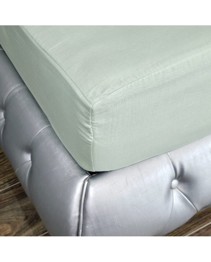 Prześcieradło Muślinowe z gumką 120x200x30 cm ZIELONY