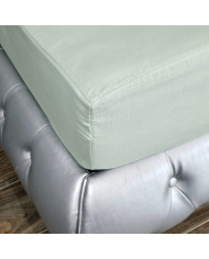 Prześcieradło Muślinowe z gumką 120x200x30 cm ZIELONY