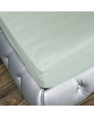 Prześcieradło Muślinowe z gumką 160x200x30 cm ZIELONY