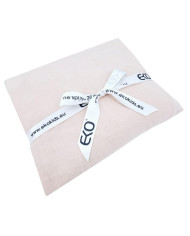 Prześcieradło Muślinowe z gumką 160x200x30 cm PUDROWY RÓŻ