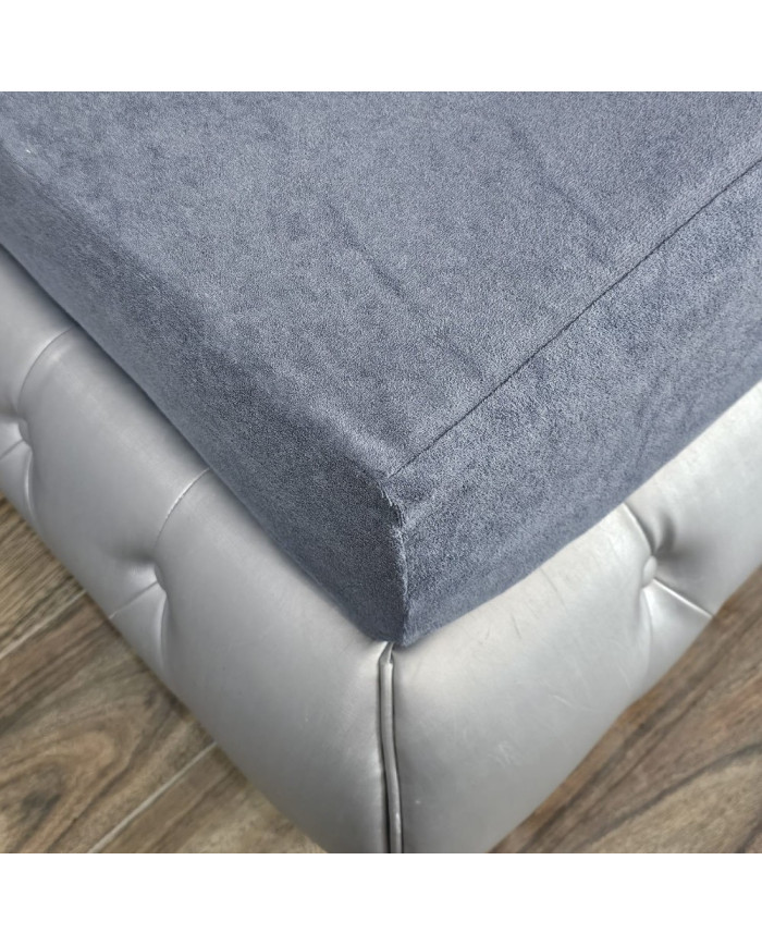 Prześcieradło Frotte z gumką 120x200x30 cm GRAFIT