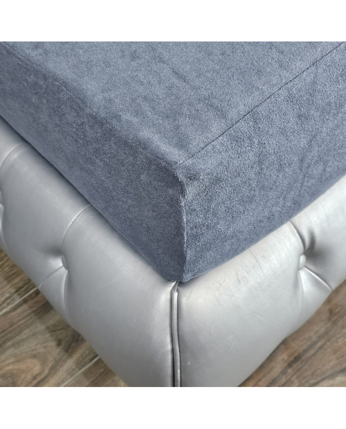 Terry sheet with elastic band 160x200x30 cm GRAPHITE