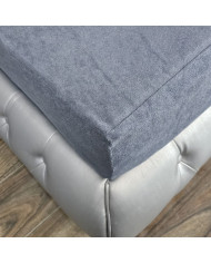 Terry sheet with elastic band 160x200x30 cm GRAPHITE