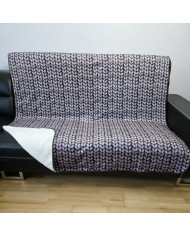 Narzuta drukowana 160x200 cm KNITT BROWN