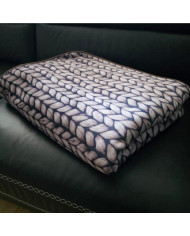 Narzuta drukowana 160x200 cm KNITT BROWN