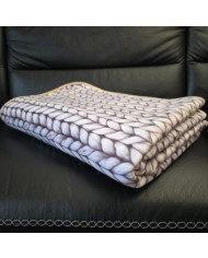 Narzuta drukowana 160x200 cm KNITT BEIGE