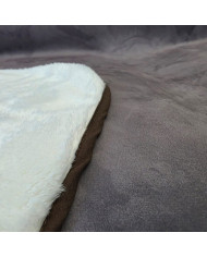 Narzuta drukowana 160x200 cm STONE BROWN